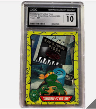1989 POP 1 VINTAGE Topps Teenage Mutant Ninja Turtles Cowabunga Meal Time CGC10 picture
