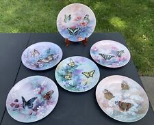 Lot Of 6 Lena Liu Butterfly Plates The Xerces Society - Excellent Condition picture