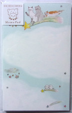 TOCORO COMUGI Cat Rabbit Double Sided Memo Pad Made in Japan Active Co. Ltd picture