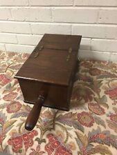 ANTIQUE VTG WOOD BALLOT BOX FRATERNAL VOTING W/MARBLES WOOD 17 X 7 X 5 1/2” picture