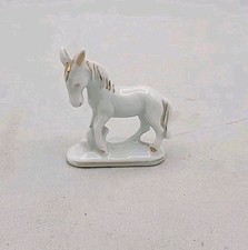 Vtg Mini Donkey on Stand Porcelain Figurine  2.25