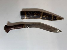 Antique KHUKHRI KUKRI Brass Dagger 1900s KHANJAR Original Old Rare Collectible picture