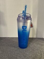 Dunkin Summer 2024 Ombré Plastic Insulated 24oz Tumbler Ice Coffee Blue NWT  picture