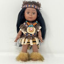 Vintage Native American Doll Rare Collectible  hard plastic in Handmade  Costume picture