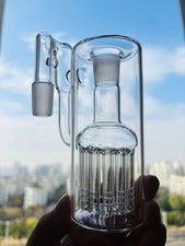 dry ash catcher 18MM Multiple tree branches bong 90 degrees glass recycle rig picture
