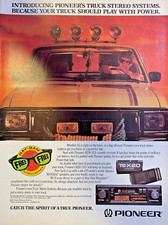 Magazine Advertisement 1986 Pioneer Truck Stereo Systems picture