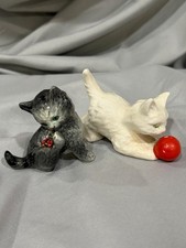 Goebel W Germany Cats Kitten with ladybug, and free kitten with a red ball picture