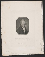 Photo:George Washington Portrait Engraving 1800s Antique Print picture