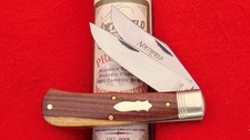 Great Eastern 72 UNIQUELY GRAINED Kingwood French Creek Trapper Knife 728226 GEC picture