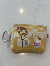 VTG Paul Frank’s Hello Kitty Collection Zippered Key Ring Coin Purse Mini Pouch picture