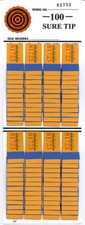 One Dozen # 100  Sure Tip Boards -  (00- 99)    USA picture