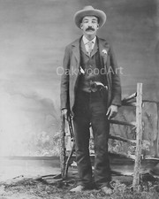 BASS REEVES, U.S. Marshal c1902,  BLACK COWBOY, Lawman, Vintage Photo Reprint picture