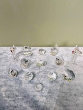 12-Piece Vintage Miniature Lead Crystal & Art Glass Lot picture