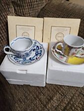Vintage Avon European Gilded Tea Cup & Saucer Germany Netherlands 1984 1985 picture