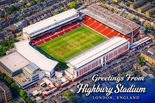 Highbury Stadium LONDON, ENGLAND MODERN Vintage Postcard A914 picture