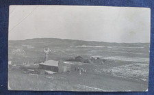 RPPC Wyoming Ranch Sod House & Windmill ca1910 Postcard picture