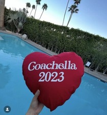 Coachella 2023 verdy Girls don’t cry heart pillow  picture
