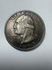 1865 George Washington Fantasy Token Eagle One Dollar Design Collectible picture