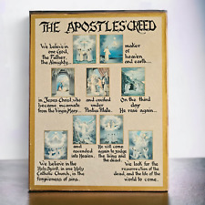 The Apostles Creed Vintage Religious Wall Art Decor Christian Wall Plaque picture