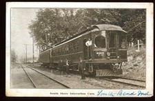 South Shore Interurban Cars South Bend, Indiana Divided Back Postcard 1907-1915 picture