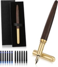 Pluma Estilográfica 0.5mm Set con Cartuchos y Convertidor Verde picture