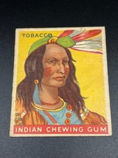 1933 Goudey Indian Gum R73 #123 Tobacco 192 Back Vintage Card picture