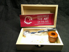 ✔️NEW FALCON PIPE BRIAR SMOOTH BOWL #AN 11 DARK BLUE SHILLELAGH STEM BOX -A picture