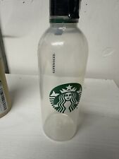 Starbucks Clear Plastic Mermaid Logo Reusable Water Bottle 24 oz picture