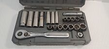 CRAFTSMAN  22pc Metric Socket Set 34789 In a Blow Molded Clamshell Carrier, USA picture