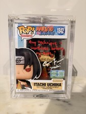 Funko Pop Itachi #1842 LE Signed & Quoted W/Custom Armor & Streamily COA picture