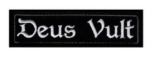 Deus Vult christian Templar Knight in God Wills Hook Patch (3.75 X 1.0) DV3  picture
