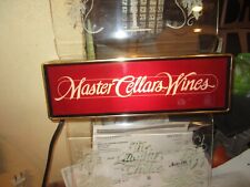 MASTER CELLARS WINES THE QUALITY CHOICE LIGHT UP SIGN ANHEUSER BUSCH WORKS GOOD picture