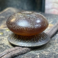 Tibetan Nepalese Himalayan Bead Ancient agate Old Dzi Talisman eye Bead Amulet picture