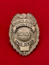 Original NASA Obsolete Space Shuttle Mission Control Center Security Badge RARE picture
