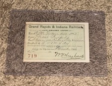 1881 Grand Rapids & Indiana Railroad pass picture