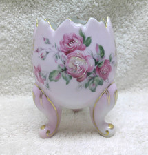 Pink Egg Vase with Pink Roses picture
