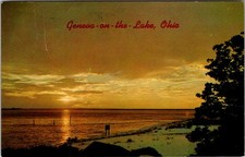 Geneva- On - The - Lake Ohio Golden Sunset 1967 Vintage Postcard TP15-2 picture