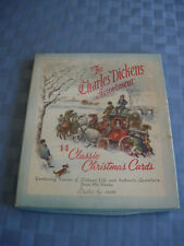Vintage THE CHARLES DICKENS ASSORTMENT CHRISTMAS CARDS STYLED BY GIBSON EMPTYBOX picture