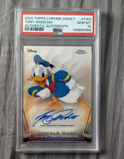 2025 Topps Disney Chrome AA-TAN Donald Duck Base Auto PSA 10 picture