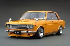 Miniature Car 1/18 Datsun Bluebird SSS P510 Brown Diecast Classic Model picture
