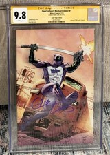 Marvel Quicksilver No Surrender 1 Greg Land Deadpool Virgin Variant CGC 9.8 Sign picture