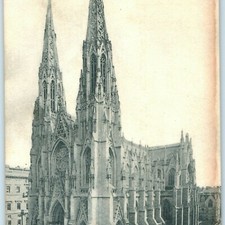 c1900s New York City St Patricks Cathedral Postcard Church Gothic Architecture picture