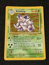 Pokemon TCG - Nidoking - 11/102 Holo - Base Set MP+ picture