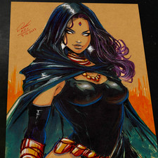 Raven Art Print Signed 8.5x11 | Art by Keyeske picture