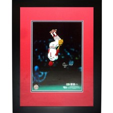 Ozzie Smith Autographed St. Louis Cardinals (Back Flip) Deluxe Framed 11x14 Phot picture