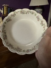 Johnson Brothers Vintage White Floral Ironstone Bowl England VGC exquisite picture