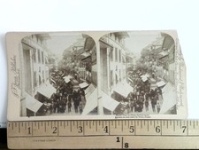 Thun Switzerland Street Scene Stereoview Underwood & Underwood Early 1900s picture