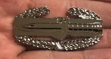 US Army Combat Action Badge Mirror Finish Military Insignia Pin Vanguard  picture
