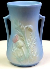 Hull Art Pottery USA Thistle Blue Vintage 6 3/4