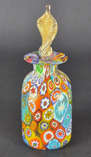 VTG Gambaro Poggi Italian Murano Milifiori Multi-color Art Glass Perfume Bottle picture